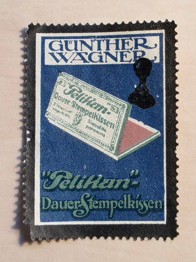 019) ORIGINELE SLUITZEGEL PELIKAN GÜNTHER WAGNER, Ophalen of Verzenden, Overige thema's