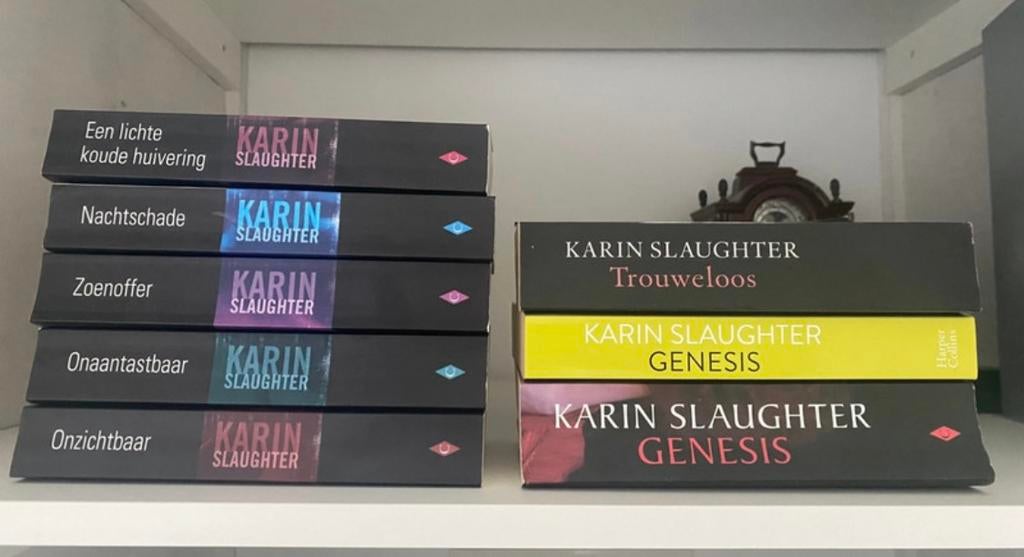 Karin Slaughter Grant County Serie Compleet + Genesis, Ophalen of Verzenden, Zo goed als nieuw