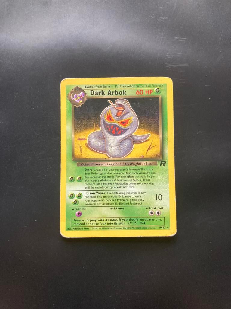 Pokemon kaart Dark Arbok, Ophalen of Verzenden, Zo goed als nieuw