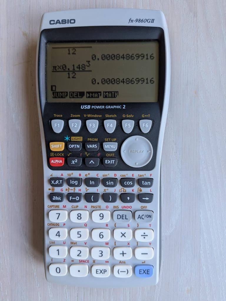 Casio fx-9860GII grafische rekenmachine, Diversen, Rekenmachines, Ophalen of Verzenden, Grafische rekenmachine, Gebruikt