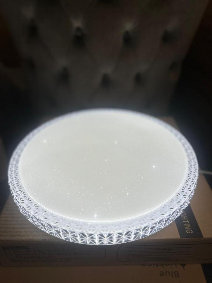 Led plafondlamp nieuw 3 kleur dimbaar lampen 30 cm dia, Huis en Inrichting, Lampen | Plafondlampen, Nieuw, Kunststof, Overige materialen