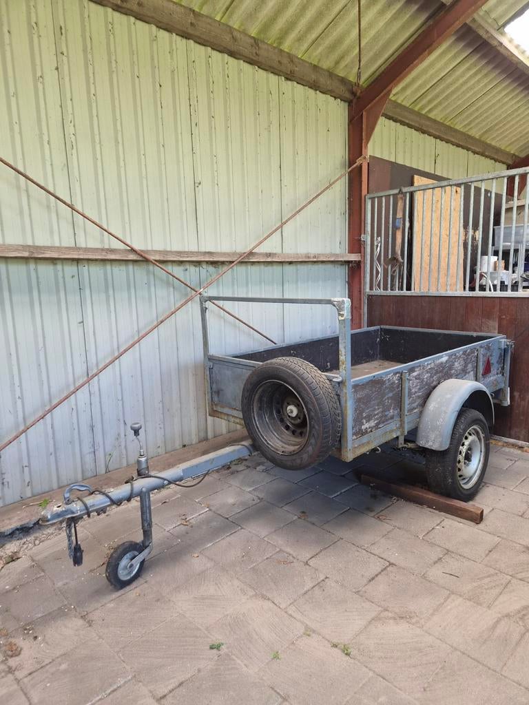 Aanhanger 1 asser, Doe-het-zelf en Verbouw, Transportwagens, 100 liter of meer, Ophalen, Transportkar