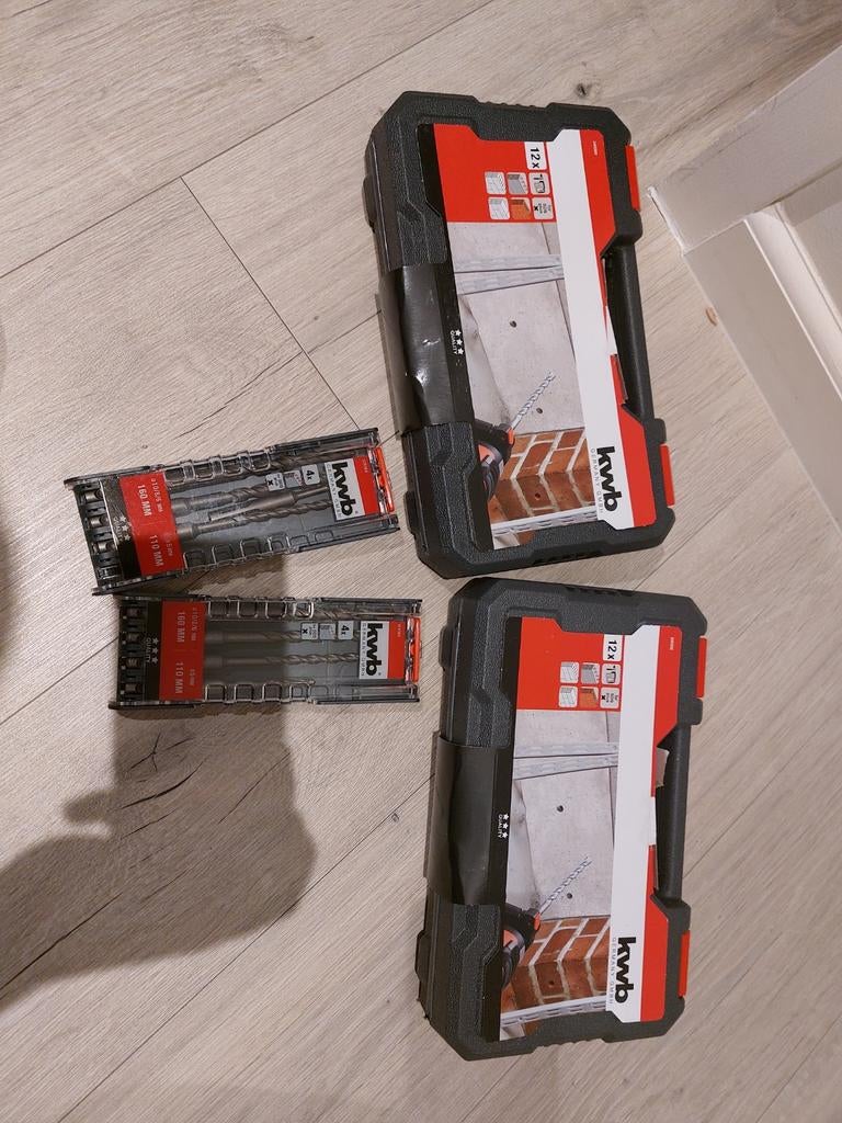 KWB SDS Plus Boorsets - Nieuw in verpakking, Doe-het-zelf en Verbouw, Gereedschap | Boormachines, Ophalen, Nieuw, Overige typen
