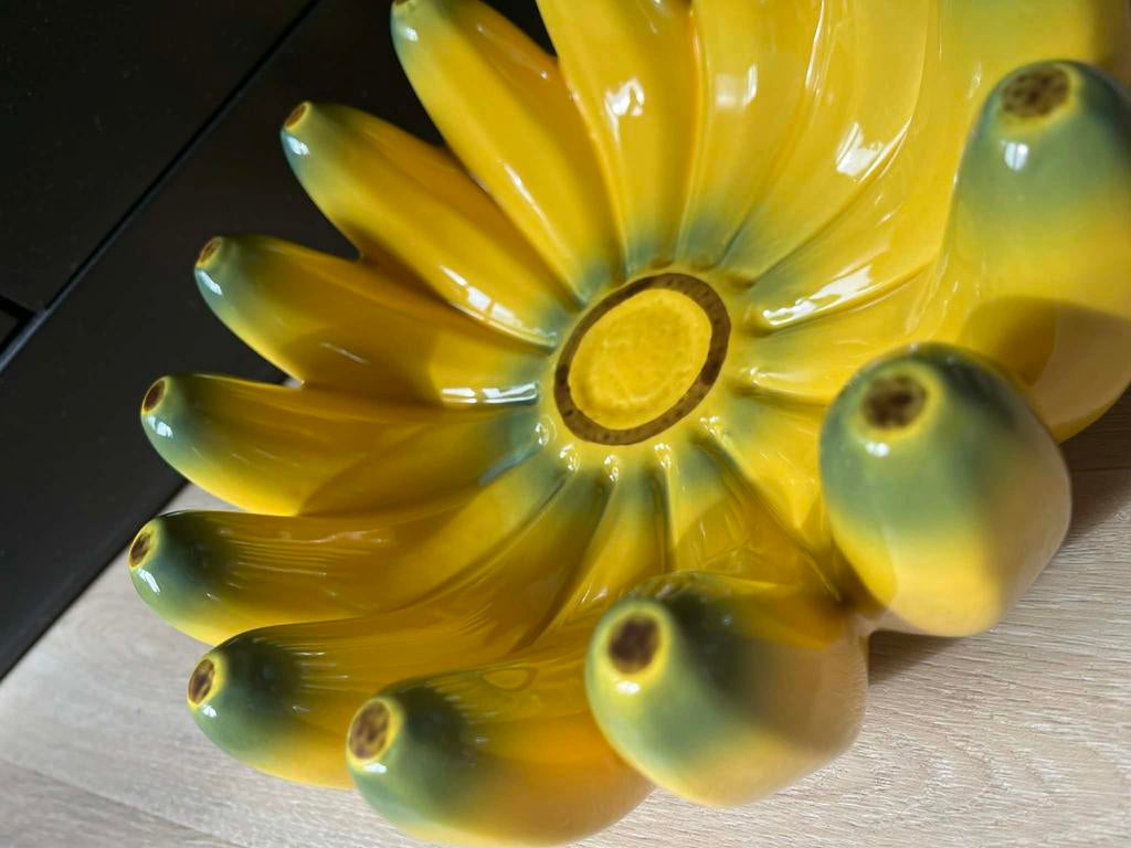 Unieke Bananen Fruitschaal - Keramiek, Porselein of Keramiek, Schaal, Ophalen of Verzenden, Zo goed als nieuw