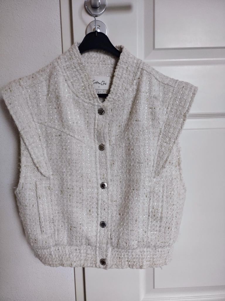 Dames gilet maat M - crème/wit, Onbekend, Ophalen of Verzenden, Zo goed als nieuw