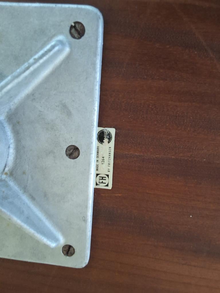 Salontafel Fritz Hansen jaren 60 -70, Huis en Inrichting, Tafels | Salontafels, Ophalen of Verzenden, Zo goed als nieuw, Minder dan 50 cm