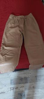 Zara beige faux leren broek - Maat M, Kleding | Dames, Maat 38/40 (M), Ophalen of Verzenden, Zo goed als nieuw, Lang