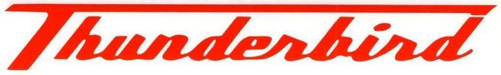 Triumph Thunderbird sticker #2, Motoren, Accessoires | Stickers, Ophalen of Verzenden