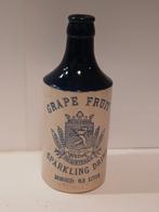 Vintage Weda  Grape Fruit Sparking Drink Aardewerk Fles, Ophalen of Verzenden