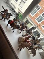 Grote collectie Schleich paarden en ridders, Ophalen of Verzenden, Gebruikt