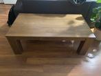 Salontafel massief hout, Ophalen, Gebruikt, 100 tot 150 cm, 50 tot 100 cm