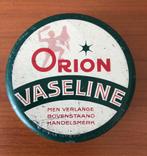 Vintage blikje ORION Vaseline., Ophalen of Verzenden, Gebruikt, Overige, Overige merken