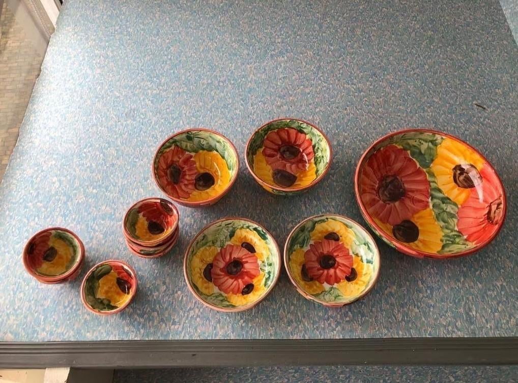 Tappas schaaltjes (11 -delig ), Ophalen of Verzenden, Zo goed als nieuw, Kom(men), Overige stijlen