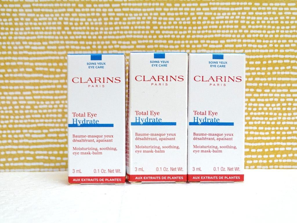 Clarins Total Eye Hydrate Mask-Balm 9ml (3 proefjes), Ophalen of Verzenden, Nieuw, Ogen, Verzorging