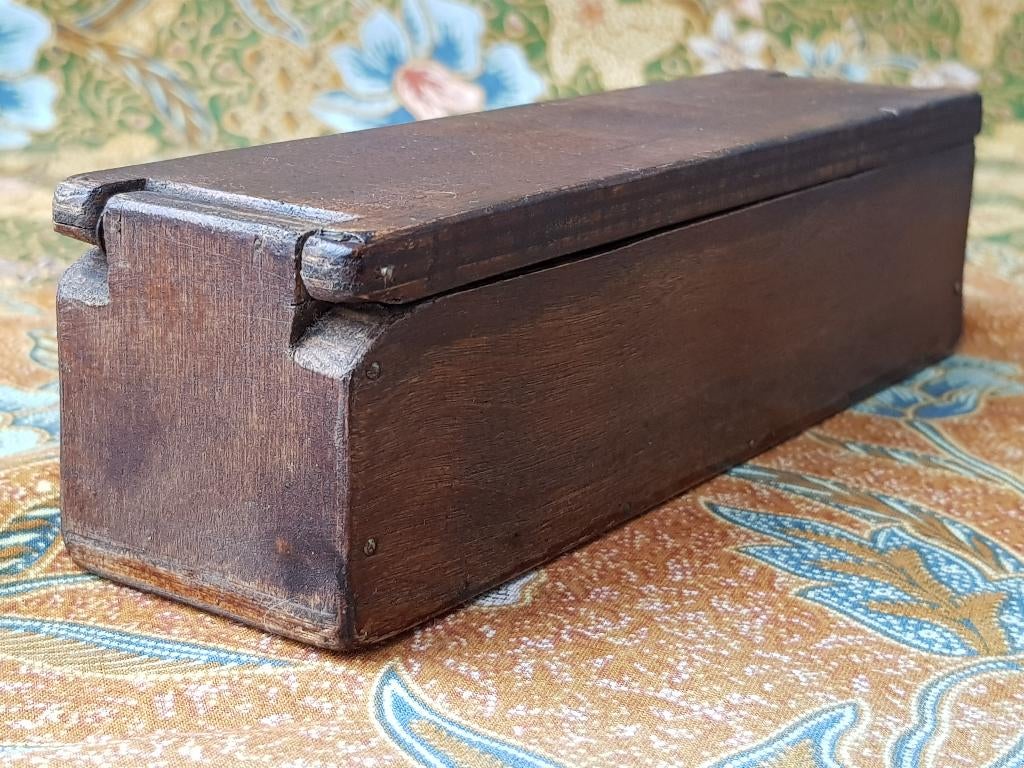 Mooi oud compleet dominospel uit Engeland in een kistje., Antiek en Kunst, Ophalen of Verzenden