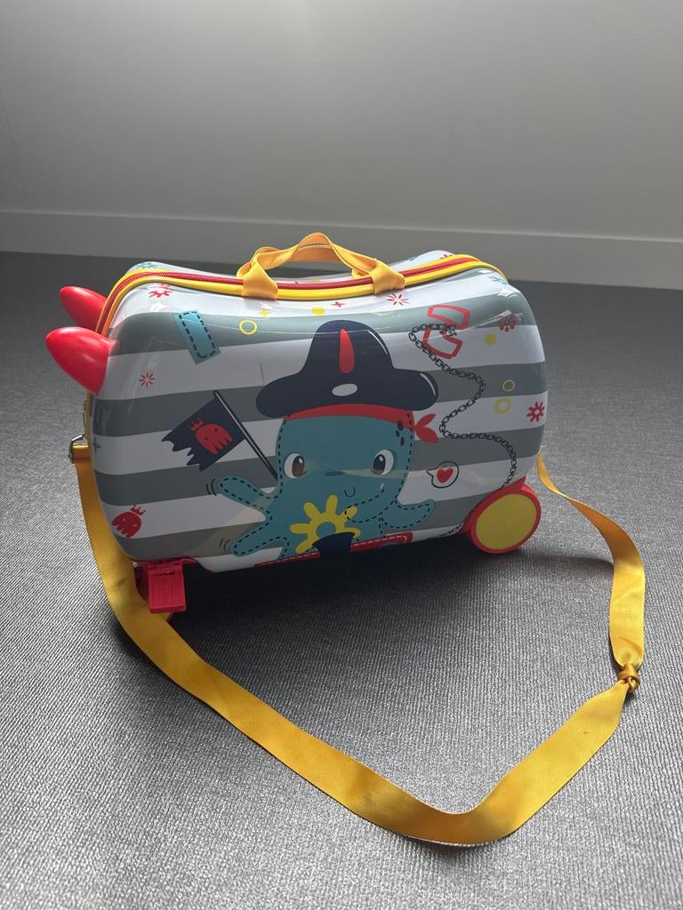 Kinderkoffer met wieltjes en trekkoord, Gebruikt, Minder dan 40 cm, Minder dan 35 cm, Wieltjes