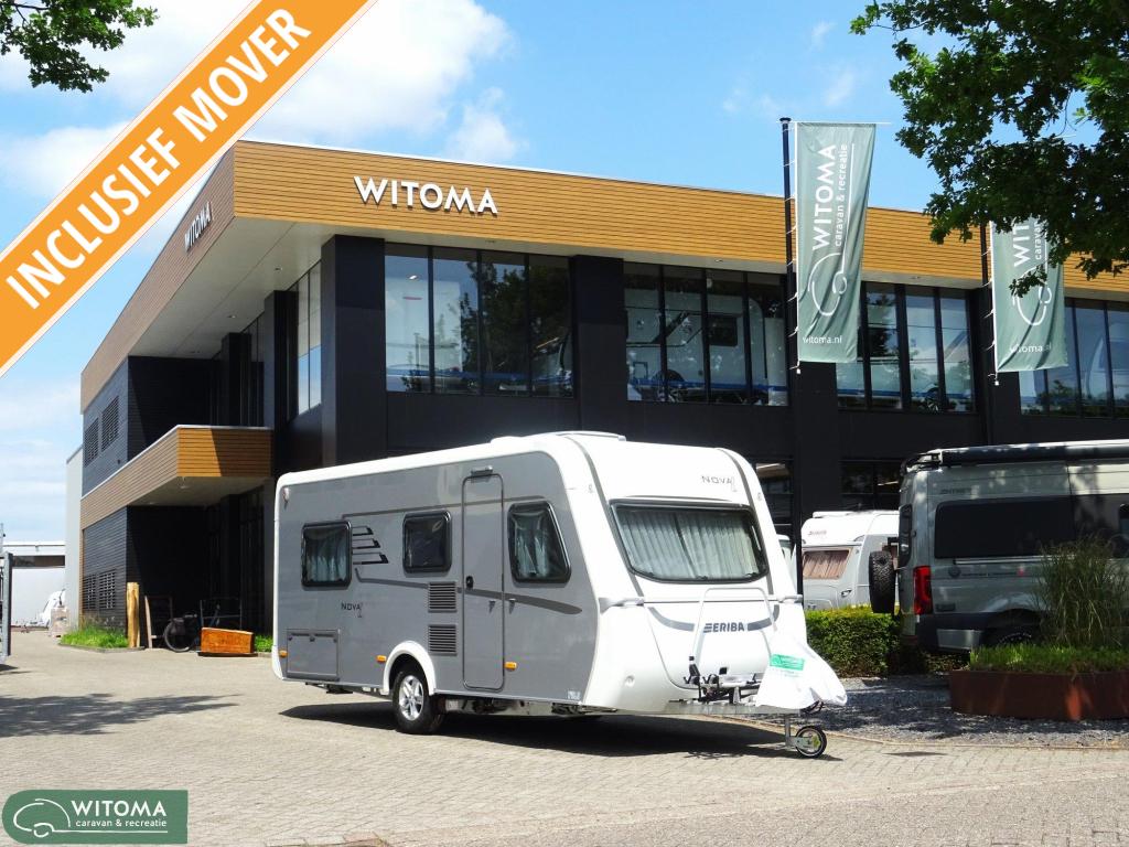 Eriba Nova Light 442 Dit voorjaar op vakantie!, Caravans en Kamperen, Caravans, Standaardzit, Schokbreker, Bedrijf, Overige typen