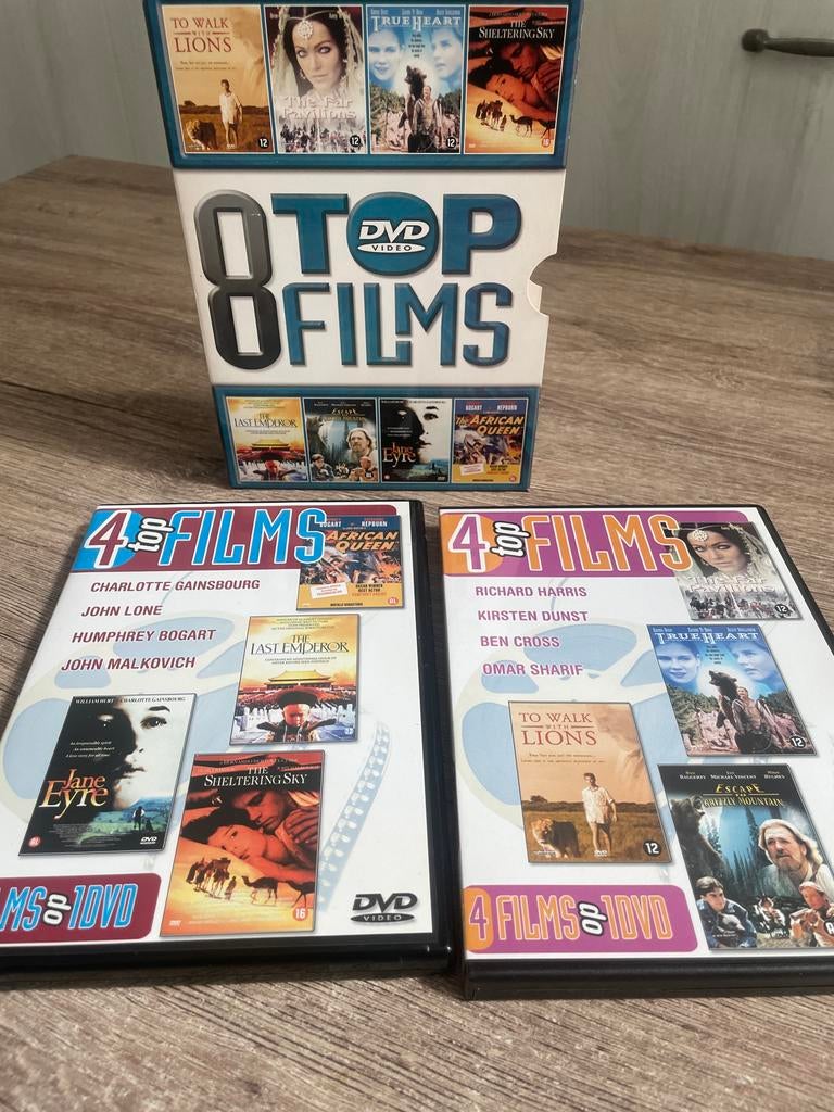 8 Top Films DVD Video, Gebruikt, Vanaf 16 jaar, Boxset, Drama