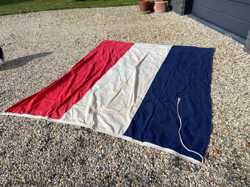 Super grote ouderwetse Nederlandse Vlag 230x180 katoen, Diversen, Vlaggen en Wimpels, Ophalen of Verzenden, Zo goed als nieuw