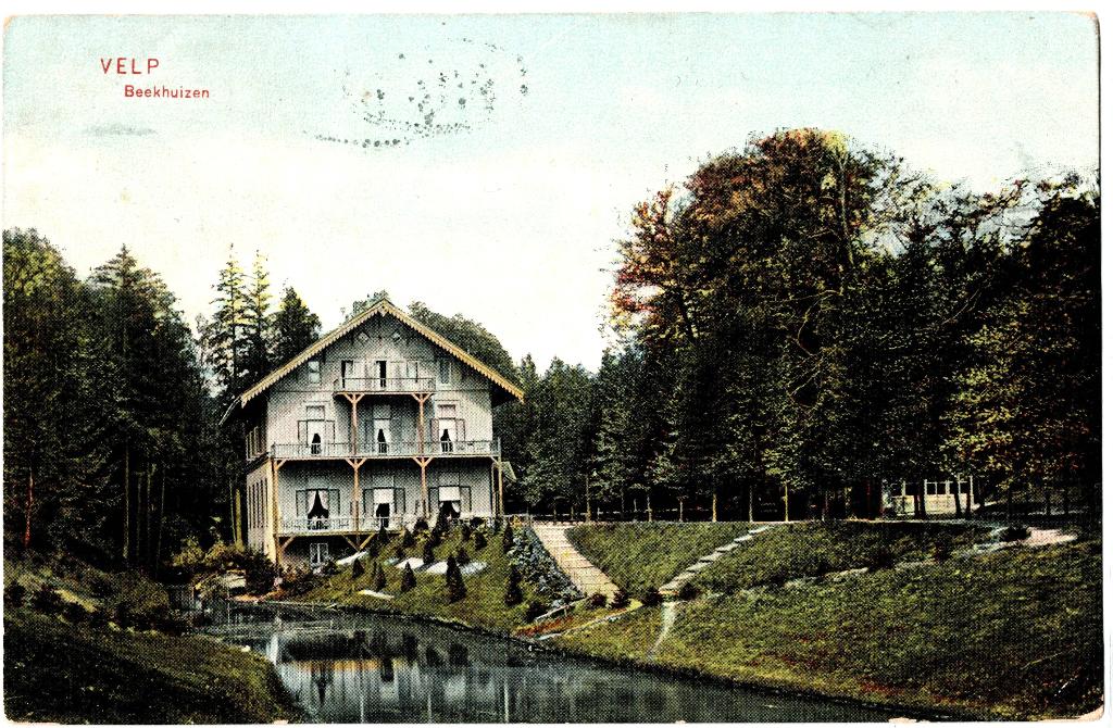Velp (Gld), Beekhuizen, verstuurd 1906, richtprijs € 4,50, Verzenden, Voor 1920, Gelopen, Gelderland