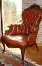 fauteuil, Huis en Inrichting, Ophalen, Gebruikt, 75 tot 100 cm, Leer