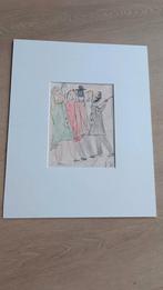 Johan Dijkstra Groninger ploeg originele tekening, Ophalen of Verzenden