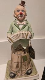Porseleinen Clown Accordeon Muziekpop, Ophalen of Verzenden, Zo goed als nieuw