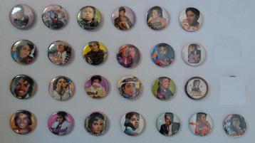 Michael Jackson king of pop vintage buttons set muziek beschikbaar voor biedingen
