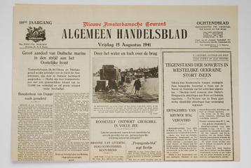 15 augustus 1941 - Algemeen Handelsblad | Heruitgave 1994 beschikbaar voor biedingen