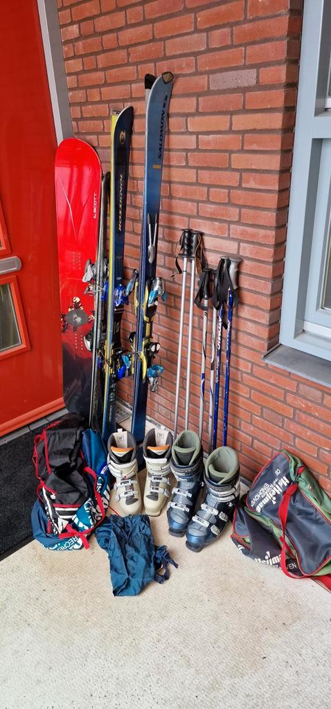 Ski set: Ski's, schoenen, snowboard, Sport en Fitness, Skiën en Langlaufen, Gebruikt, Ski's, Skiën, Overige merken, 160 tot 180 cm
