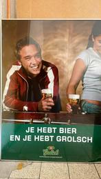 Poster grolsch bier, Ophalen, Gebruikt, Rechthoekig Staand, Dier of Natuur