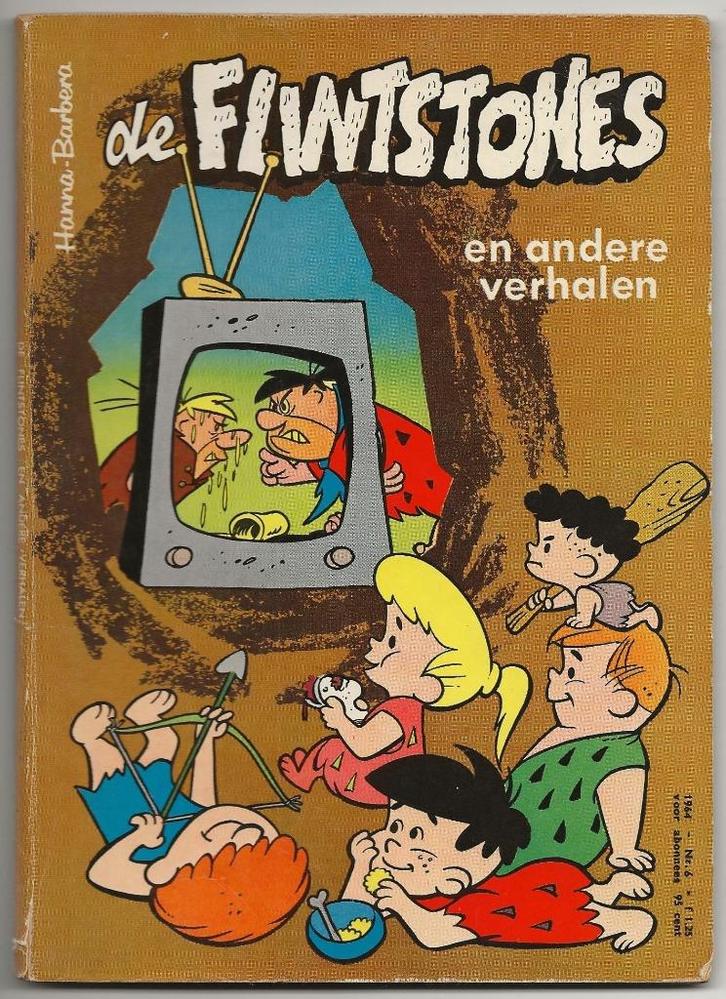 De Flintstones en andere verhalen nr. 6, 1e druk uit 1964, Boeken, Stripboeken, Gelezen, Meerdere stripboeken, Ophalen