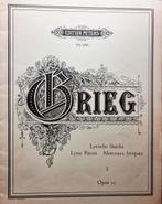Grieg - Lyrische Stücke Opus 12 - Edition Peters, Muziek en Instrumenten, Gebruikt, Klassiek, Ophalen of Verzenden, Artiest of Componist