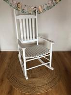 Wit houten schommelstoel, Ophalen, Zo goed als nieuw, Stoel(en)