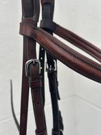 Hoofdstel cognac/tabacco met witte stiksels, maat full, Dieren en Toebehoren, Paarden en Pony's | Hoofdstellen en Tuigage, Ophalen of Verzenden