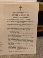 zr van Susteren 1882 Velp 1971 Udenhout huize St Felix, Ophalen of Verzenden, Bidprentje