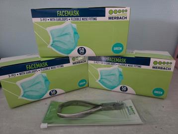 Merbach Pedicure Tang + 4 Mondmasker Doosjes beschikbaar voor biedingen