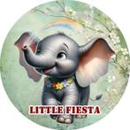 L474 icing frosting olifant 20cm eetbare taart print plaat, Ophalen of Verzenden, Nieuw, Taarten, Versiering