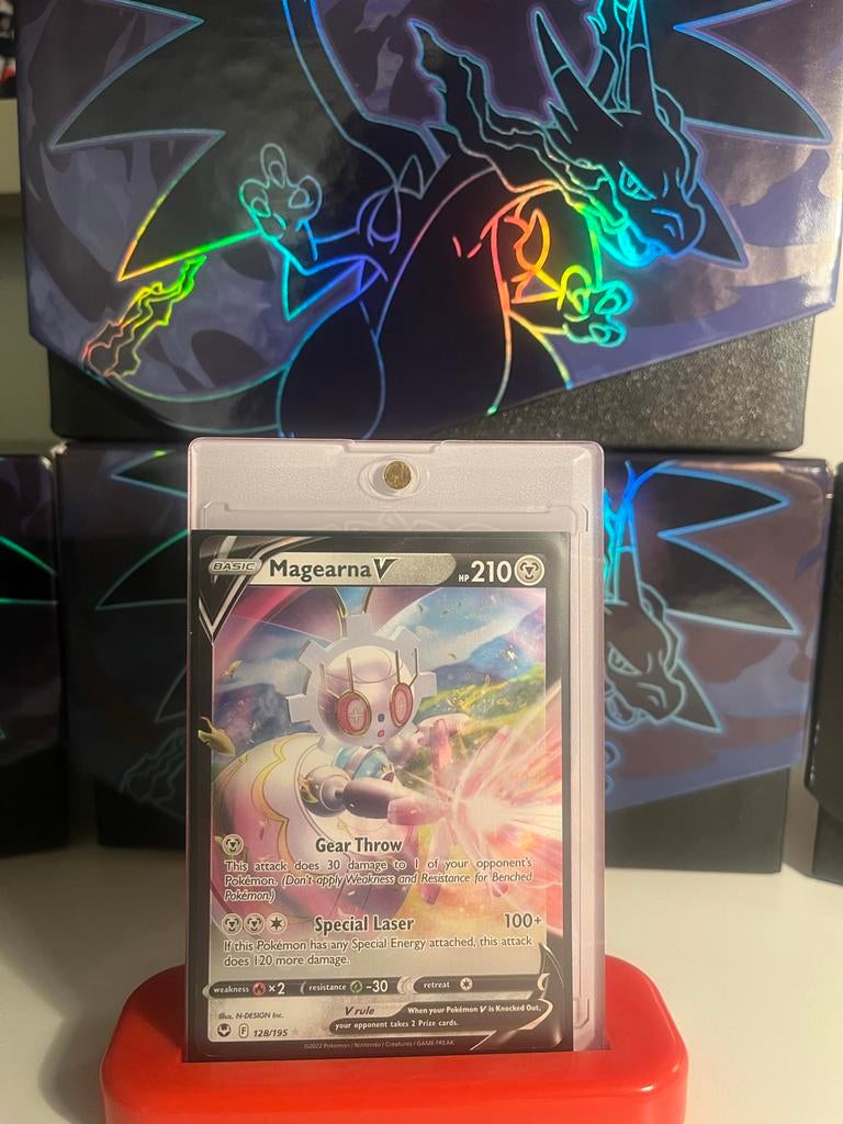 Magearna V Pokémonkaart - Zeldzaam!, Ophalen of Verzenden, Zo goed als nieuw
