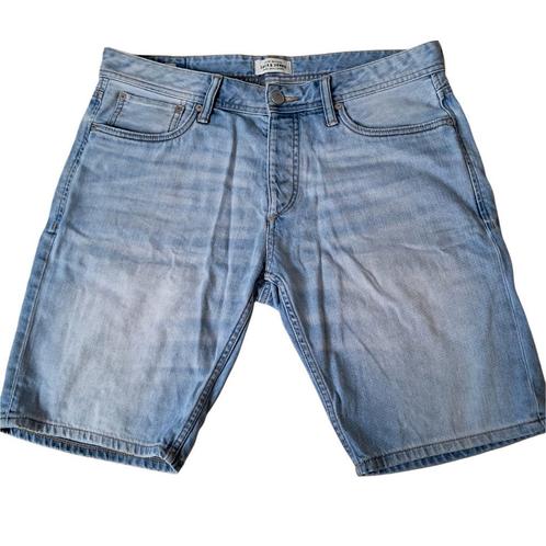 Vintage Jack & Jones Regular Fit Denim Short maat L – 2016, Kleding | Heren, Spijkerbroeken en Jeans, Zo goed als nieuw, W32 (confectie 46) of kleiner