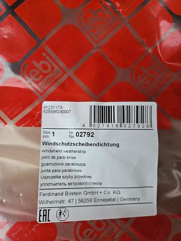 Febi Bilstein 02792 – Voorruit Rubber / Windshield Weatherst beschikbaar voor biedingen