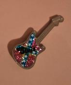 Elvis gitaar broche, Ophalen of Verzenden, Nieuw, Zilver, Overige materialen