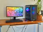 Game pc setup met monitor toetsenbord muis en pc, Computers en Software, Ophalen, 8 GB, AMD Ryzen 5, Zo goed als nieuw