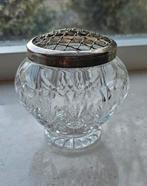 Vintage Kristallen 'rose bowl' bloemensteker, Antiek en Kunst, Antiek | Glas en Kristal, Ophalen of Verzenden