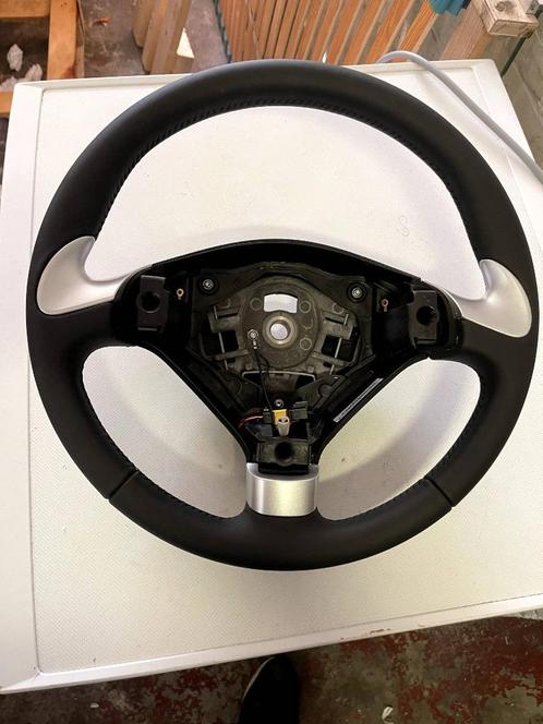 Peugeot Stuurwiel 3 Spaken - Zwart Leder & Aluminium 9646F4, Auto-onderdelen, Besturing, Peugeot, Nieuw, Ophalen of Verzenden