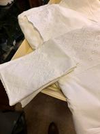 Twee dekbed hoezen  wit met broderie een 1pers en een twee P, Gebruikt, Wit, Dekbedovertrek, Tweepersoons