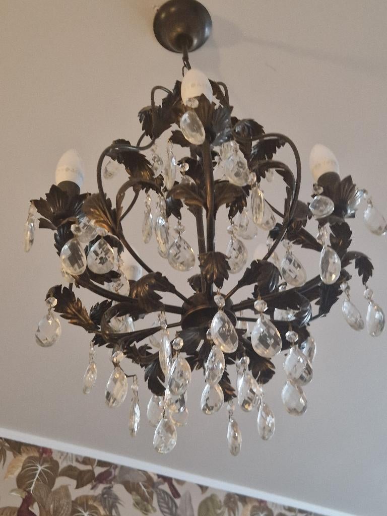 Chandelier, Ophalen, Zo goed als nieuw, Glas, Classic