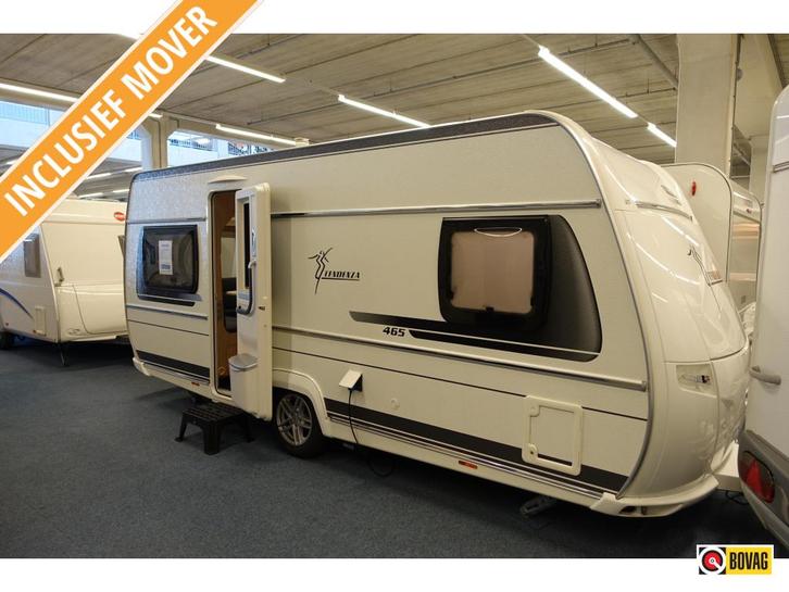 Fendt Tendenza 465 SFB; super compleet, kenteken 2019, Caravans en Kamperen, Caravans, Bedrijf, tot en met 4, Rondzit, Fendt, Frans bed