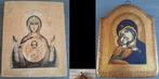 2 houten ikonen, Antiek en Kunst, Antiek | Religie, Ophalen of Verzenden