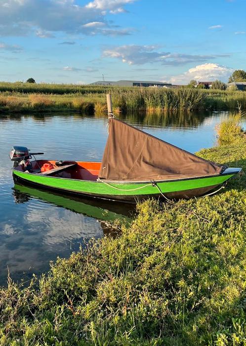 zalmschouw, Watersport en Boten, Motorboten en Motorjachten, Zo goed als nieuw, Staal, Tot 6 meter, Benzine, Buitenboordmotor